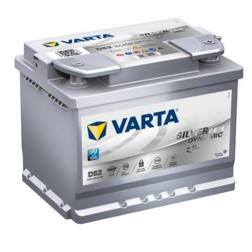 VARTA SILVER DYNAMIC AGM 12V 60AH 680EN JOBB+ AUTÓ AKKUMULÁTOR