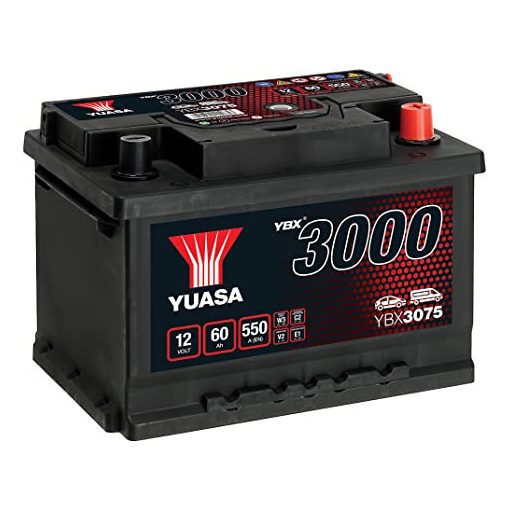 YUASA YBX3075 12V 60AH 550EN JOBB+ AKKUMULÁTOR