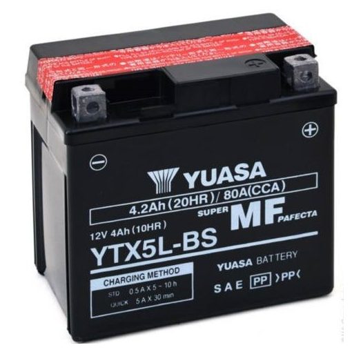 YUASA YTX5L-BS 12V 4.2Ah 80A MOTOR AKKUMULÁTOR