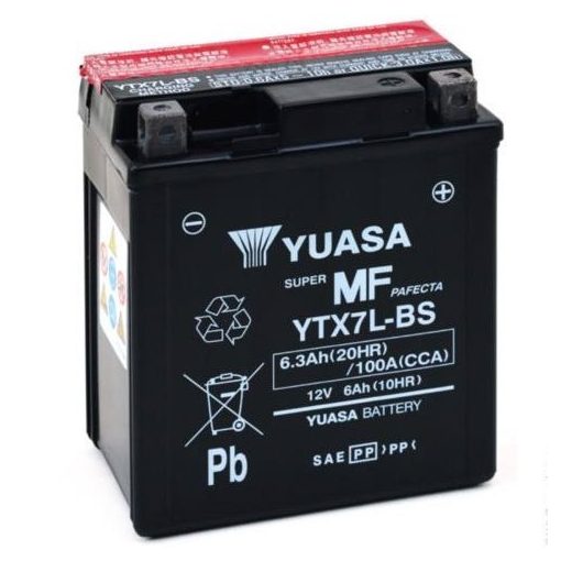 YUASA YTX7L-BS 12V 6.3Ah 100A MOTOR AKKUMULÁTOR